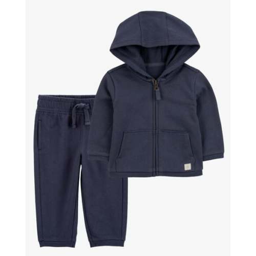 Baby 2-Piece French Terry Hoodie & Joggers Set - Navy - Carter's | Carter's