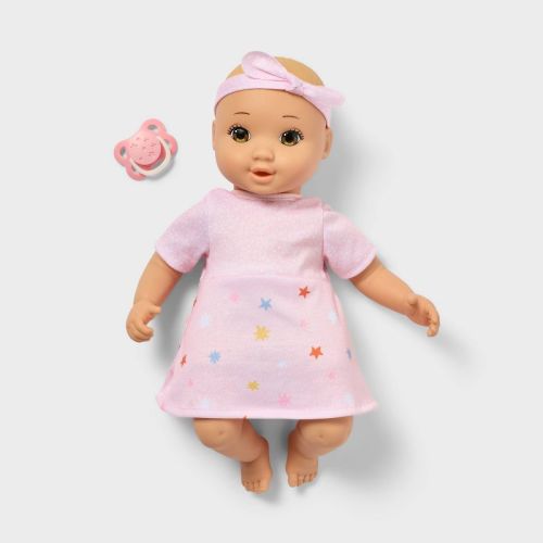 14" Girl Baby Doll - Blonde Hair + Blue Eyes - Gigglescape™