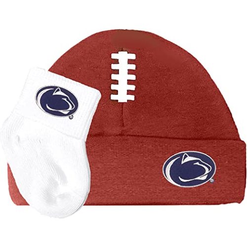 Penn State Nittany Lions Football Cap and Socks Baby Set: 2 Piece, 0-6 Months