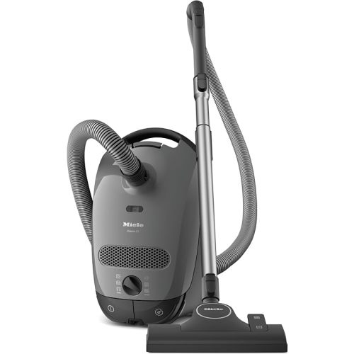 Miele Classic C1 Pure Suction Bagged Canister Vacuum, Graphite Grey - Portable, Household