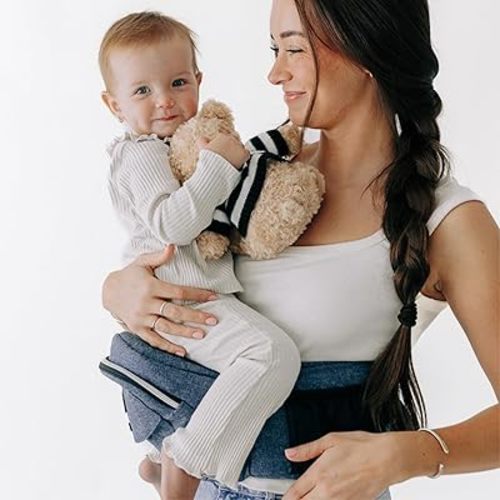 Tushbaby The Original Premium Quality Hip Seat Carrier – Safety-Certified Baby & Toddler Carrier with Secure Safety Buckles, Storage Pockets