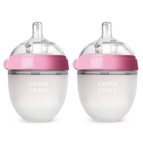 Comotomo Silicone Bottle 5-oz (2 Pack)- Green