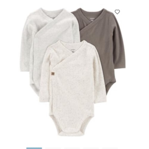 Baby 3 pack side snap body suits