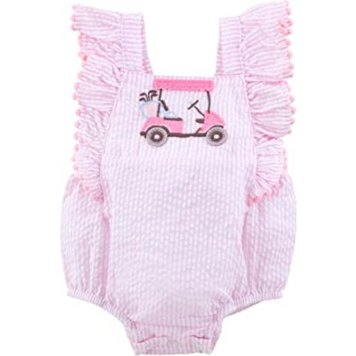 Mud Pie baby-girls Baby Girl Golf Cart BubbleMud Pie Girl's Bubble