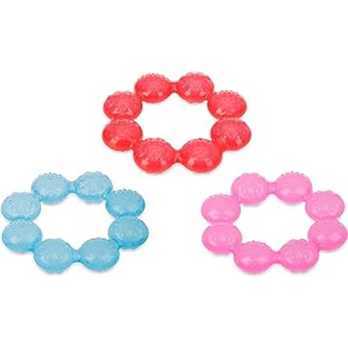 Nuby IcyBite Soother Ring Teether, Colors May Vary, 1 Count