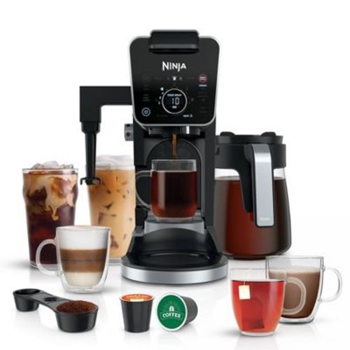 Ninja DualBrew Pro Specialty Coffee System, Single-Serve, Pod, and 12-Cup Drip Coffee Maker - CFP301: Coffee Machine with Frother, 60 oz Capacity