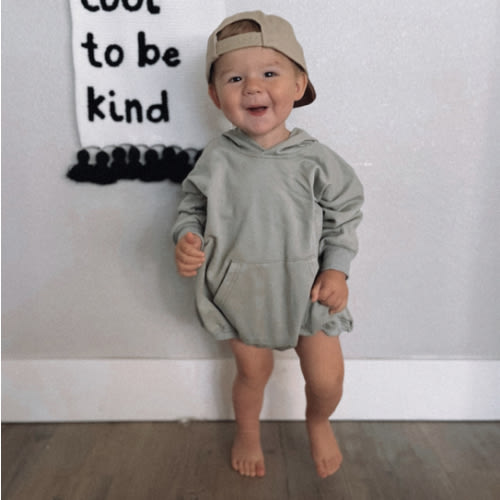 Hoody Pocket Bubble Romper – Roe + Cru