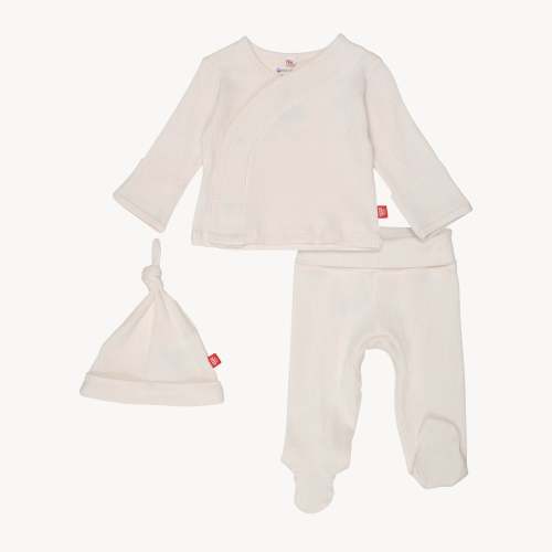 whipped cream ribbed cotton magnetic take me home kimono set – Magnetic Me