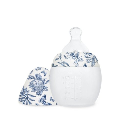 Anti-colic baby bottle 5 oz | Tartine et Chocolat "Toile de Jouy" Blue 0m+