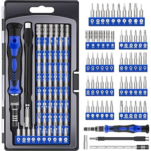 XOOL 62 in 1 Precision Screwdriver Kit, Electronics Repair Tool Kit, Magnetic Driver Kit with Flexible Shaft, Extension Rod for Mobile Phone, Smartphone, Game Console, PC, Tablet