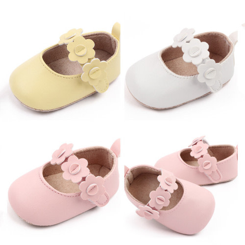 Newborn Birthday Gift Baby Girl Pram Shoes Infant Princess Floral Soft Shoe 0-18