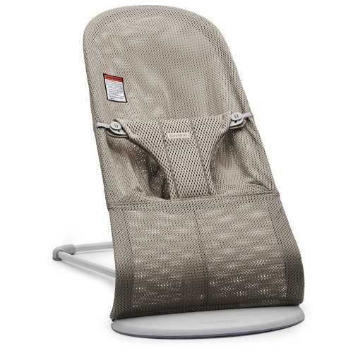 BabyBjörn Bouncer Bliss, Light Gray Frame Mesh Beige Gray