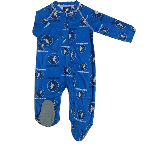 Infant/Toddler Minnesota Timberwolves Coverall Zip Up Sleeper
