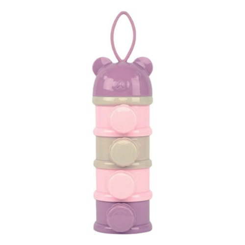 4 Layers Baby Milk Powder Formula Dispenser, Infant Milk Powder Box Stackable Food Snacks Storage Box Formula Container for Travel