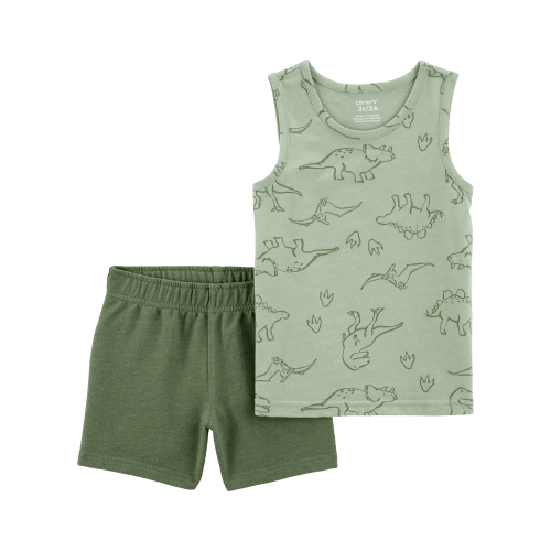 Baby 2-Piece Dinosaur Tank & Pull-On Short Set - Carter's | Carter's