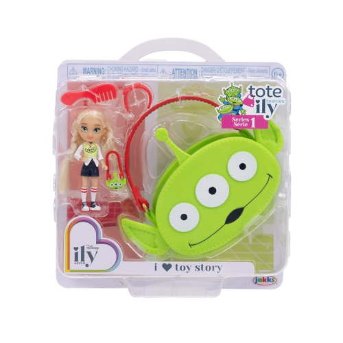 Disney Ily Tote-ILY-Teenies 2.25 inch Tall Aliens/Toy Story Inspired Doll with Matching Purse For Child Ages 6+