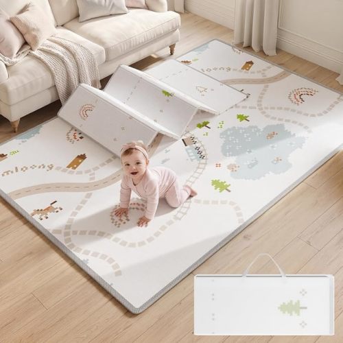 Mloong Grand tapis de jeu pour bébé