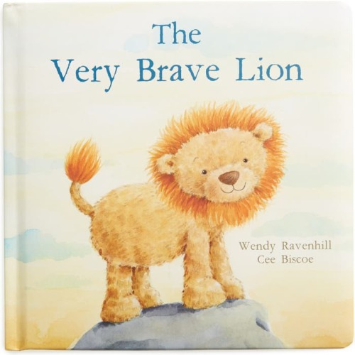 Jellycat 'The Very Brave Lion' Board Book, Yellow Multi