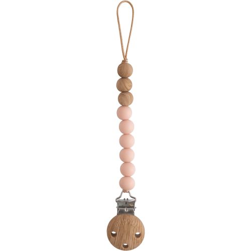 mushie 100% Silicone Baby Pacifier Clip BPA Free | Eva (Blush)