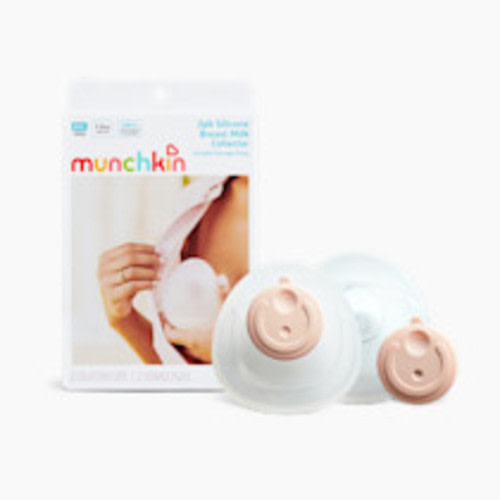 Munchkin Silicone Breast Milk Collector Cups with Storage Plug (2 Pack)