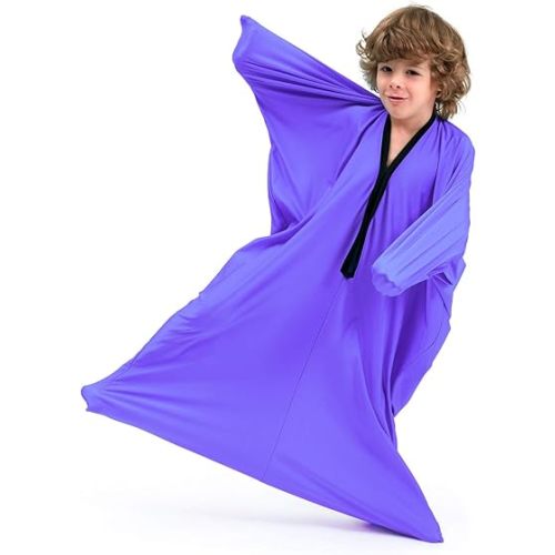 SANHO Sensory Sock Body Sock, Perfect for Children with Sensory Processing Disorder, Updated Version (Purple, Small)