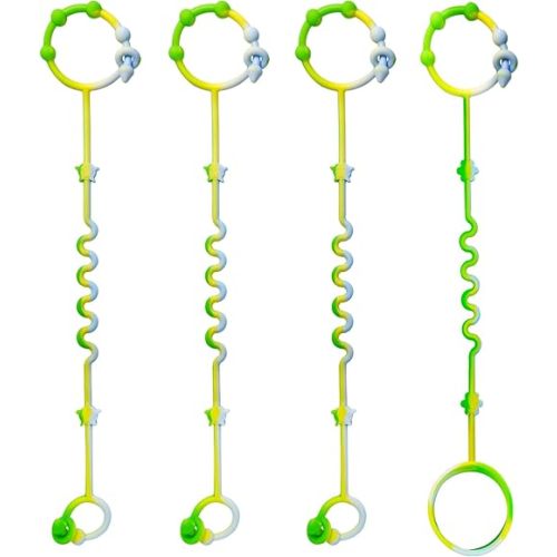 RTMOK Silicone Pacifier Clip,Applies to Car Seat,High Chair,Stroller Accessories,Cribs,Rocking Chair