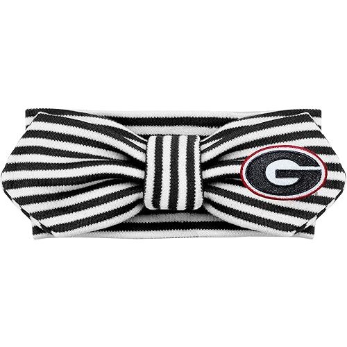 Georgia Bulldogs Striped Hair Knot