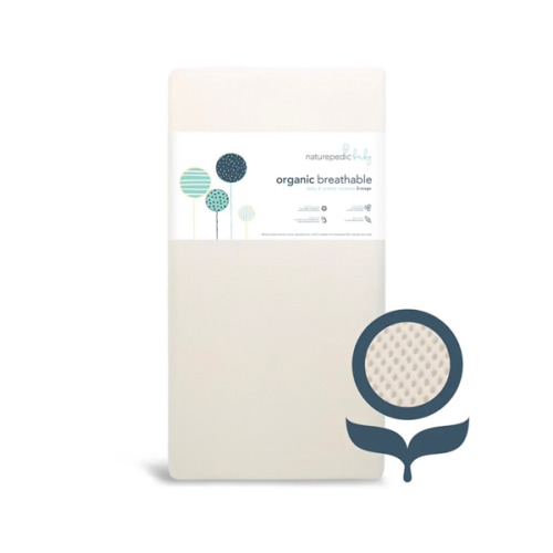Breathable Organic 2-Stage Baby Crib Mattress