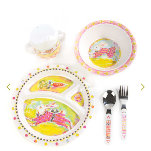 MacKenzie-Childs | Bunny Toddler's Dinnerware Set