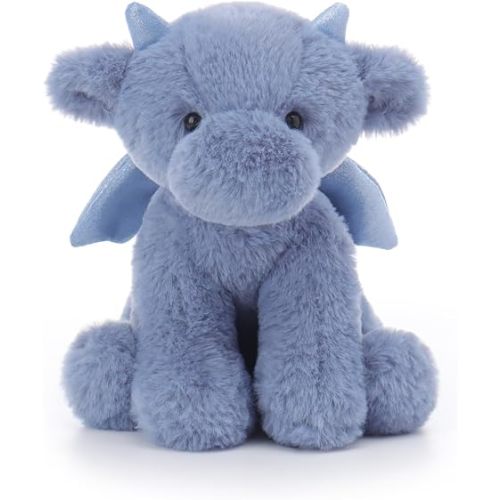 Apricot Lamb Dark Blue Dragon Stuffed Animals Soft Cute Plush Toys 8''