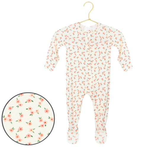 LouLou Lottie Zipper Footies | Size Newborn - 3 month