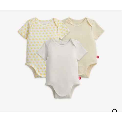 9-12 months- Magnetic 3-Pack Bodysuit