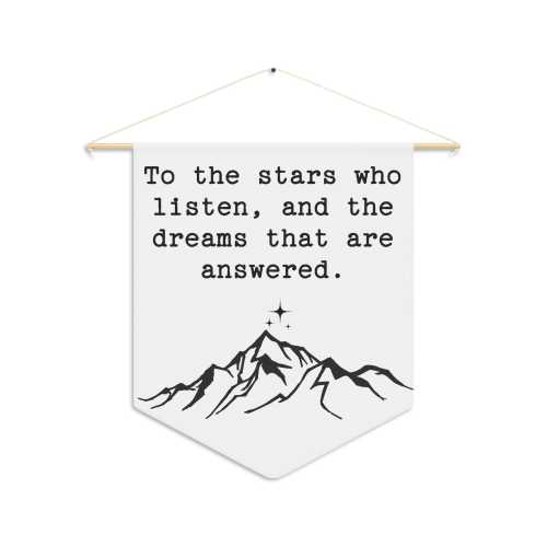 ACOTAR Nursery Pennant Whimsical Baby Shower Gift for Bookish Moms Night Court Baby Room Decor Velaris-Inspired Reading Nook Accent Rhys