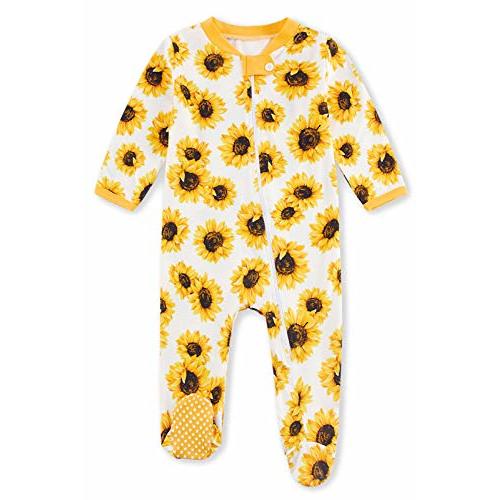 UNIFACO Baby Girls Boys Footed Pajamas One-Piece Sleeper Snug Fit Sleep and Play Zip Front Footie Romper 0-12 Month