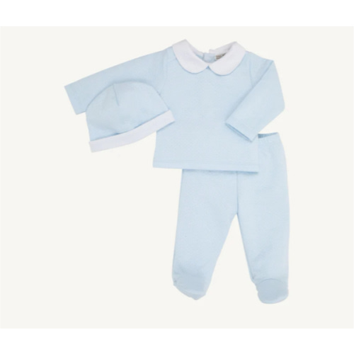 Hart's Hold Me Set (Pima Jacquard) - Buckhead Blue with Worth Avenue W