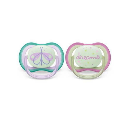 Philips Avent Ultra Air Pacifier 0-6m, lilac dragonfly / dreams, 2 pack, SCF376/19, Avent Ultra Air Pacifier 0-6m lilac dreams 2pk