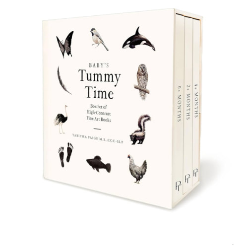 Baby's Tummy Time Book Box Set: A 3-Book Box Set of High-Contrast Art for Visual Stimulation at Tummy Time (Our Little Adventures Series)