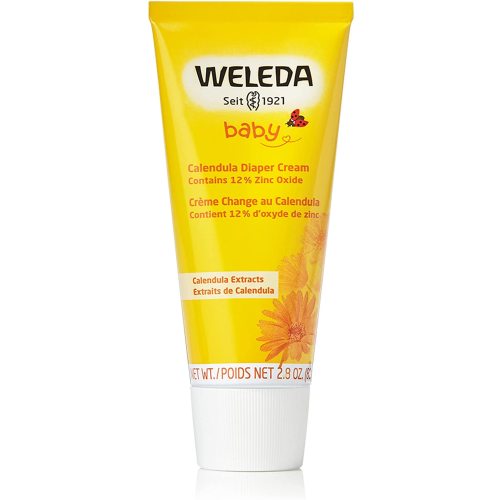 Weleda Baby Calendula Diaper Cream, 2.8 Fluid Ounce, Plant Rich Protection with Calendula, Chamomile, Sweet Almond Oil, Lanolin and Zinc Oxide - 2.8 Ounce (Pack of 1)