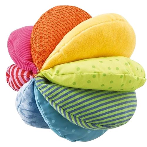 HABA Baby Balls - Machine Washable Baby Sensory Toys - Ideal Baby Toy for Teething, Tummy Time Toys for Ages 6 Months & up
