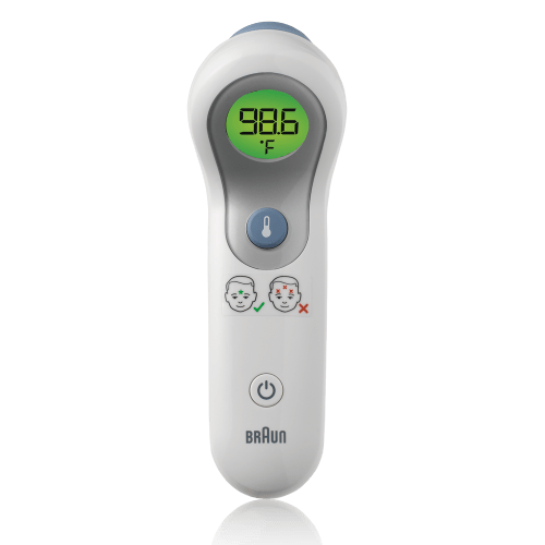 Braun No Touch Forehead Digital Thermometer, All Ages, White BNT300US