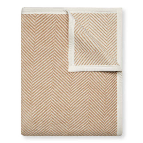 Harborview Herringbone Tan Blanket