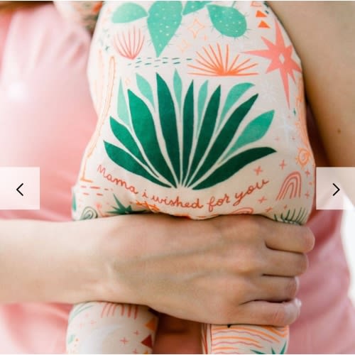 Desert Cactus Vibes | Bamboo Footie Onesie Sleeper | "Mama, I Wished for You" | Thermo-Regulating, Double Zipper, 4-Way Stretch | Raising Mama