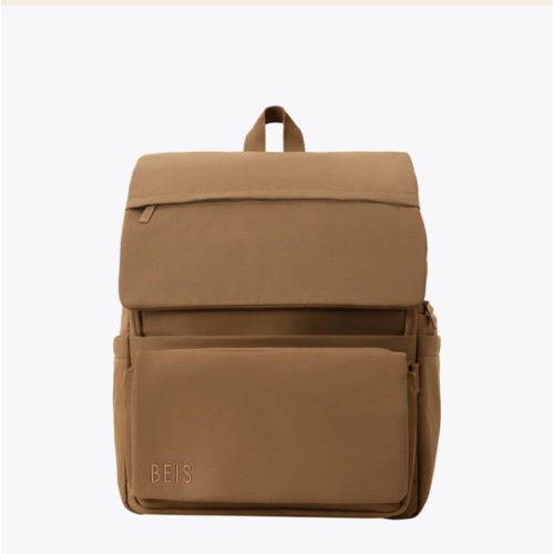 BÉIS 'The Ultimate Diaper Backpack' in Camel - Diaper Bag Backpack in Camel Brown