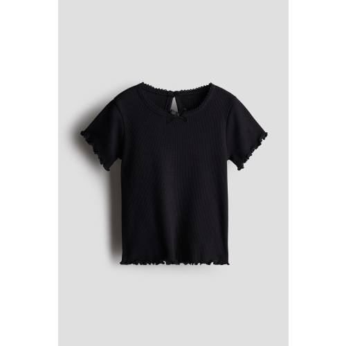 RIBBED JERSEY TOP