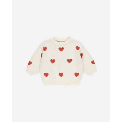 Heart Knit Sweater || Natural