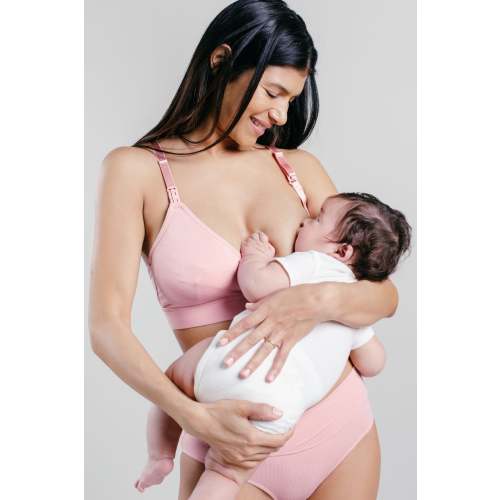 SuperMom™ Skin-to-Skin Nursing And Pumping Bralette | Rose Pink