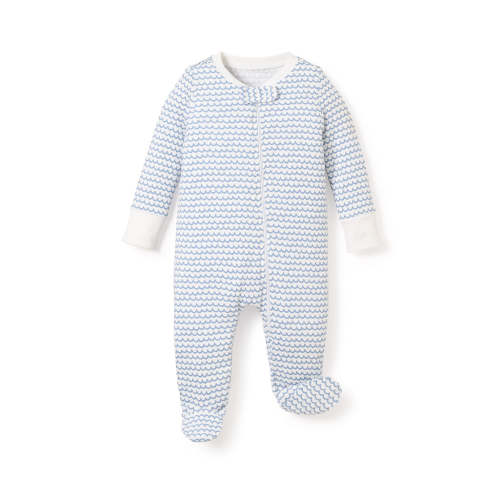 Baby’s Pima Snug Fit Romper in La Mer, 0-3 mos