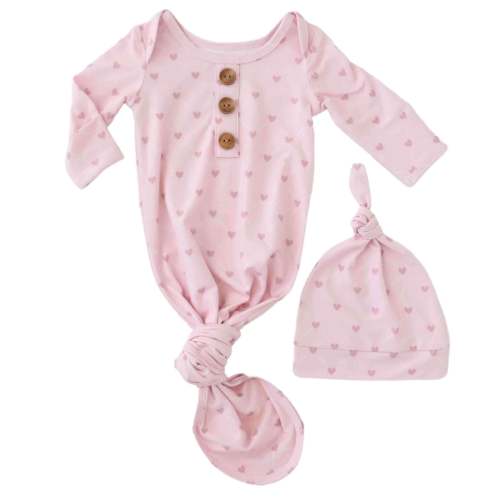 Printed Knot Gowns for Girls