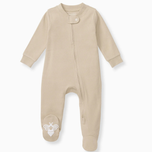 Solid Rib Organic Cotton Sleep & Play - Hummus – Burt's Bees Baby
