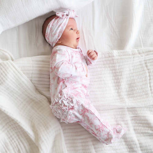 Printed Knit Large Bow Headwraps